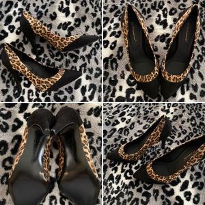 Cheetah print with black heels